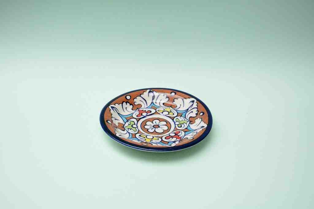 Blue pottery Suacer Plate  - Duplicate IMG # 1