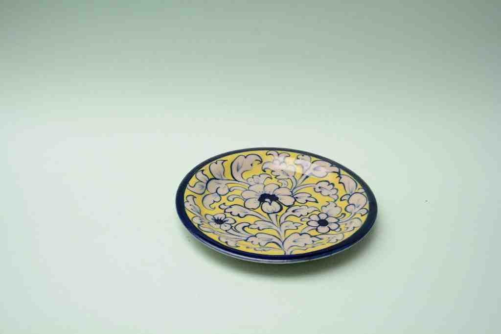  Blue pottery Suacer Plate    - Duplicate IMG # 1
