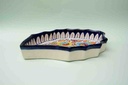  Blue pottery Apple dish  - Duplicate IMG # 1