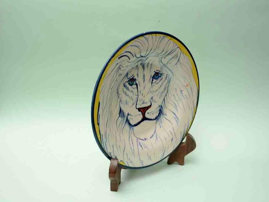  Blue pottery Decorative art Plate - Duplicate IMG # 1