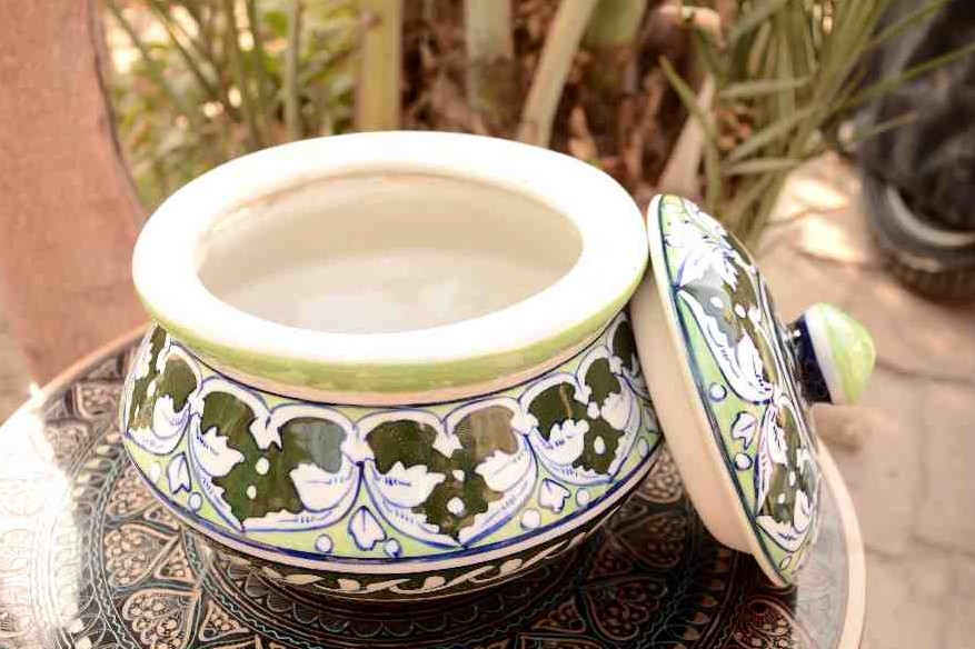  Blue pottery Handi  - Duplicate IMG # 1