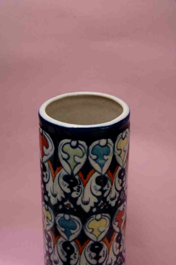 Blue pottery Miniature frog - Duplicate IMG # 1