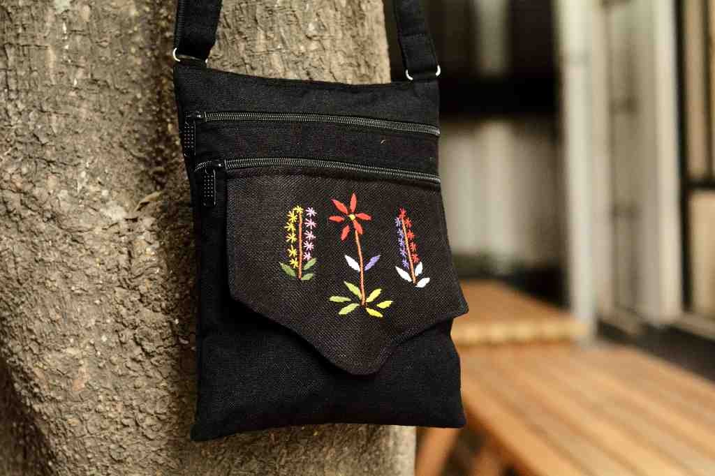 Hazara Phulkari Embroidered Handbag IMG # 1