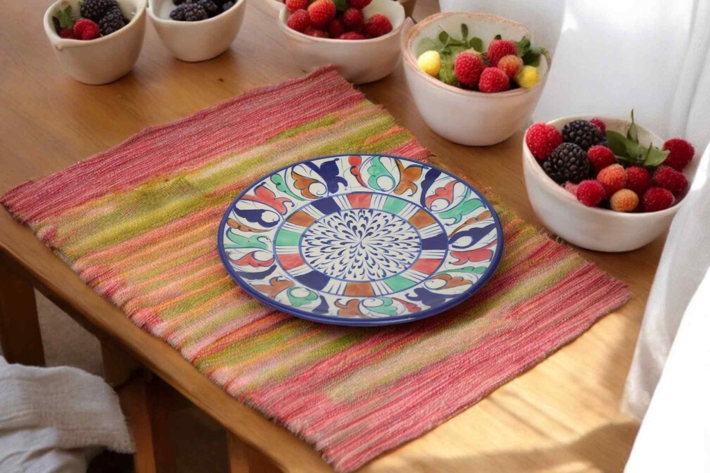 Blue Pottery Medium Plate