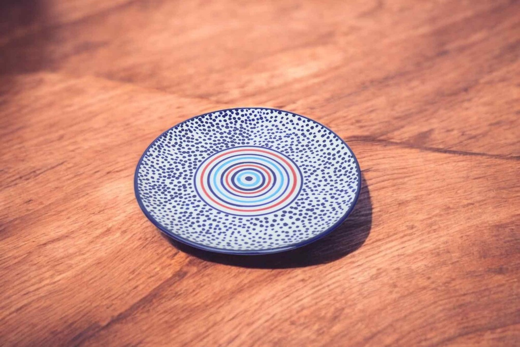 Blue Pottery Large Plate
