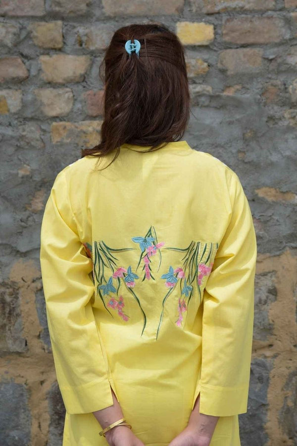 Extra image for Yellow Applique Kurta