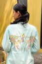 Extra image for Ice Blue Applique Kurta