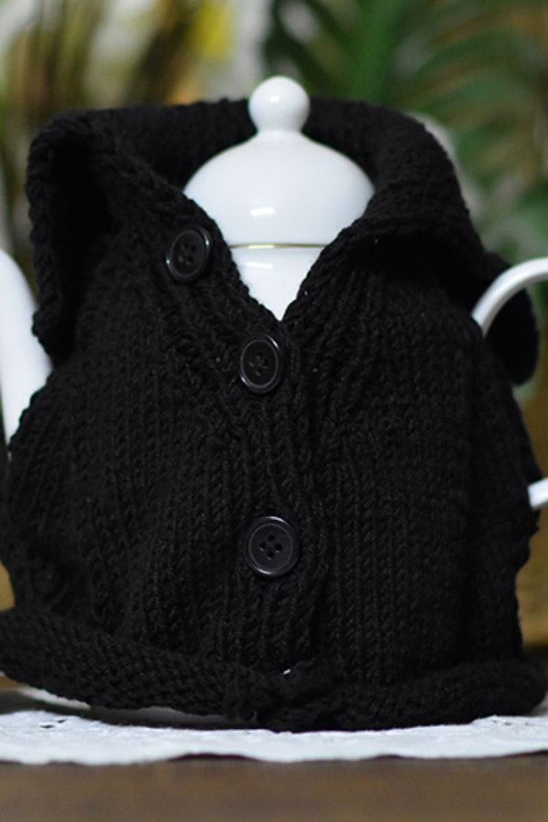 Extra image for Collar Tea Cosy - Black