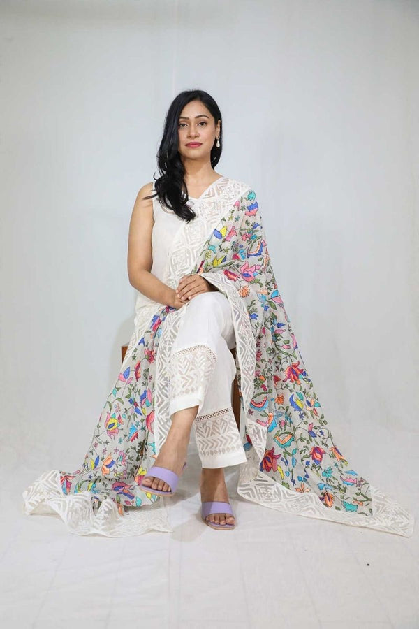 Extra image for Applique Kantha Dupatta