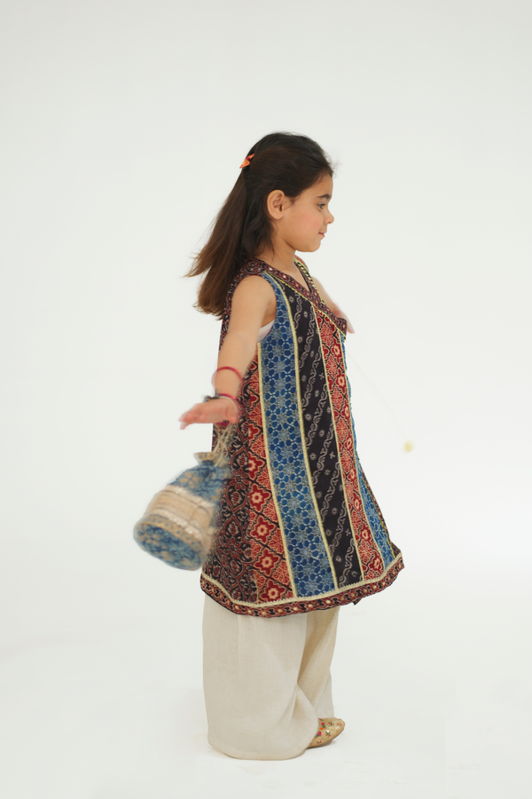 Extra image for Anarkali Ajrak Dress
