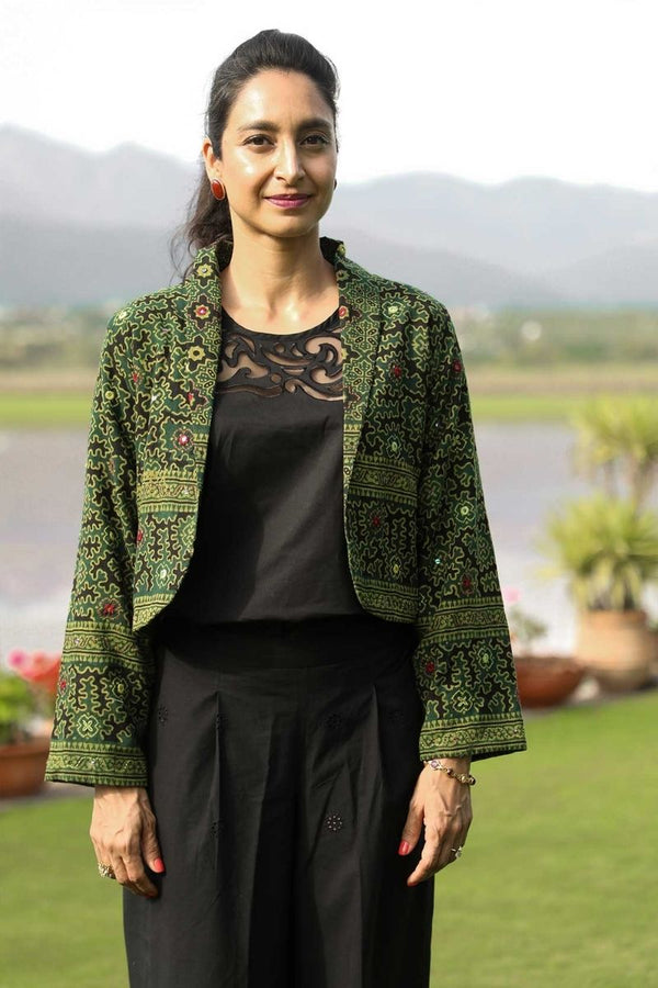Extra image for Ajrakh Jacket