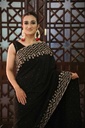 Extra image for Ajrak Applique Saree