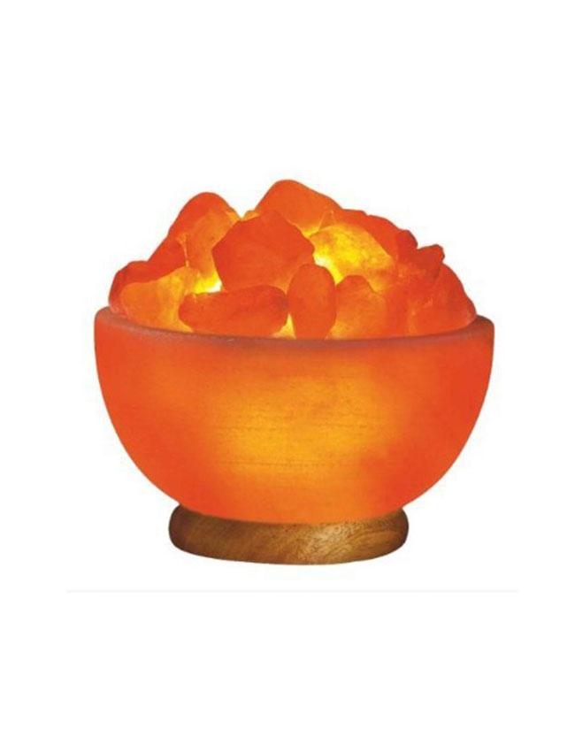 Salt Bowl with Crystal Lamp
