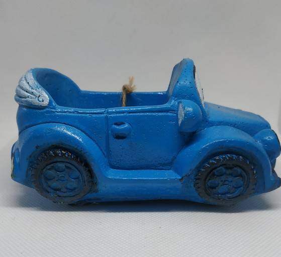 The Car Jeep Planter BLUE IMG # 1
