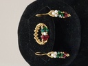 Braided pearls and Swarovski set IMG # 1