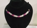 Pink gradient half daisy bracelet IMG # 1
