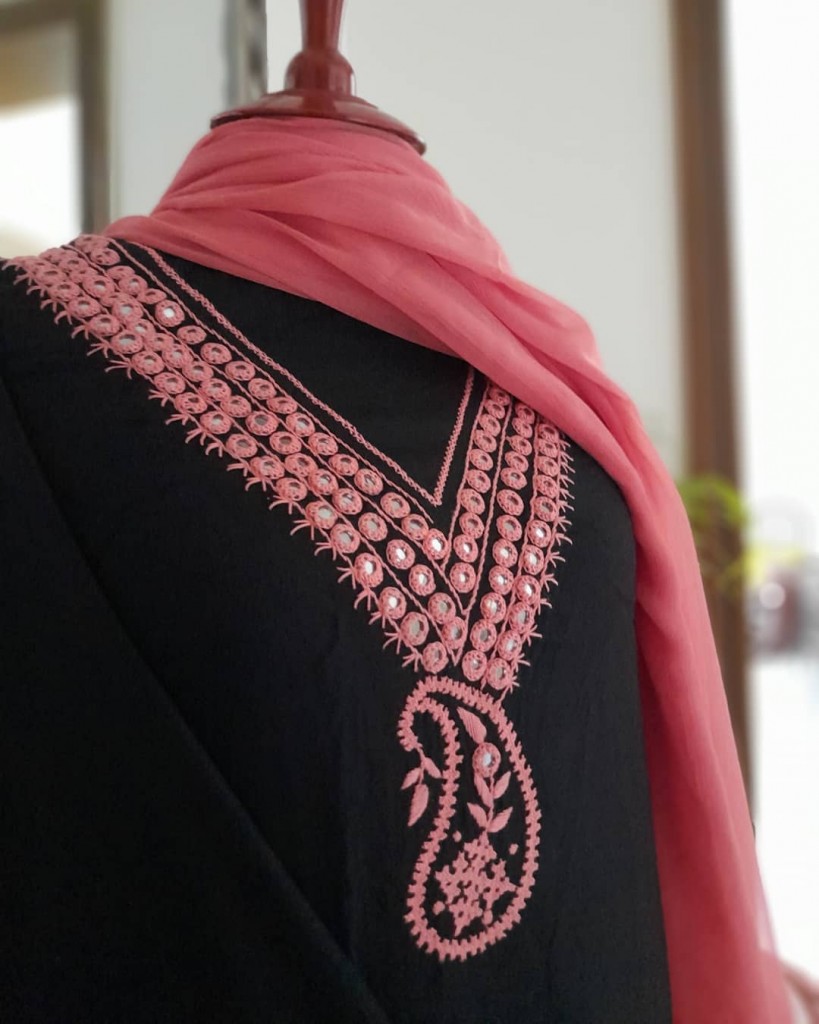 3 piece Hand embroidered Marina Suit IMG # 1