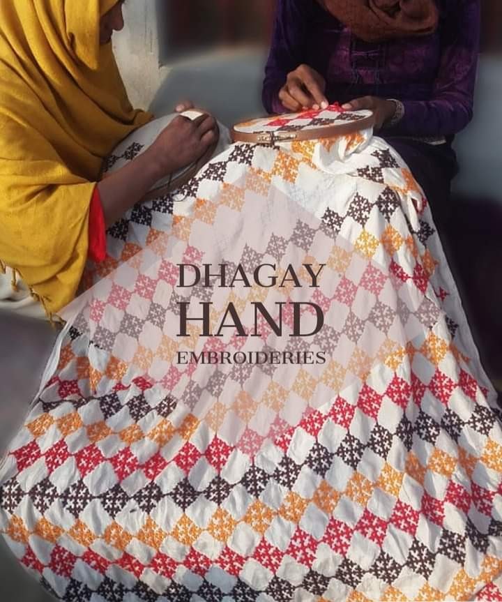 Hand Embroidered Silk Shawl IMG # 1