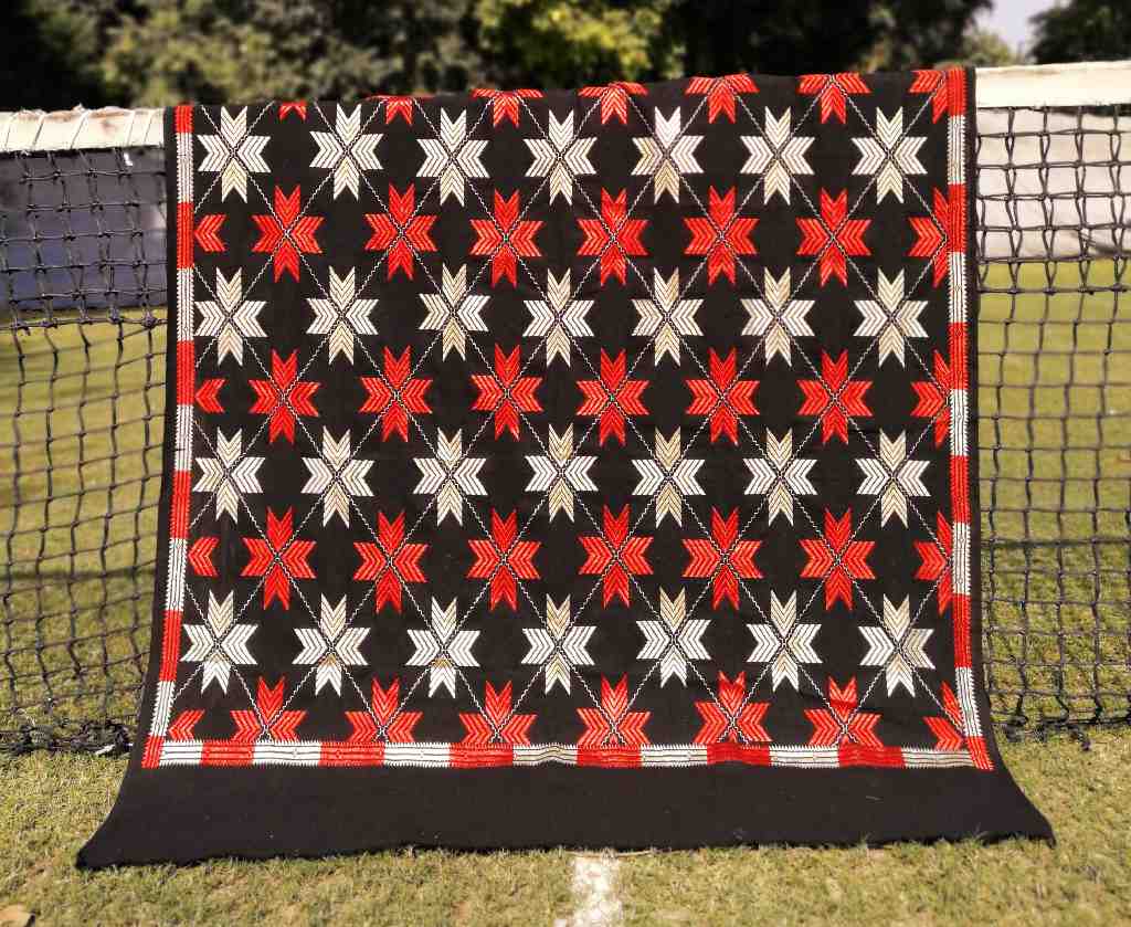 Embroidered Phulkari Shawl        IMG # 1