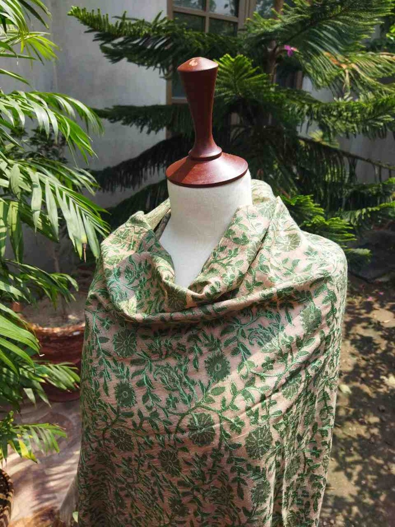 Woollen jaaldar shawl  - Duplicate IMG # 1