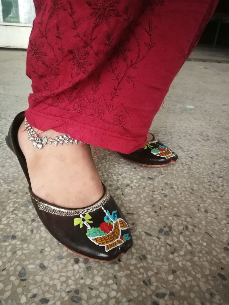 Hand Painted Leather Khussa