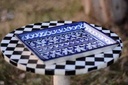Blue pottery Fruit Dish  IMG # 1