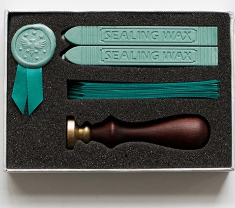 Wax Sealing Stamp Kit (mint green)