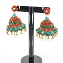 Handmade Beaded Jhumkis