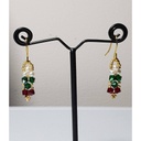 Real pearls and Swarovski earrings