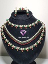 Braided pearls and Swarovski set