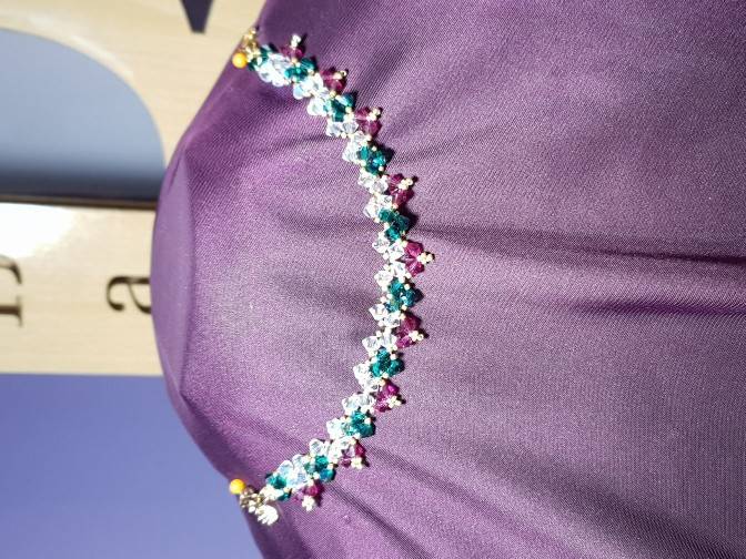 Swarovski flower bracelet