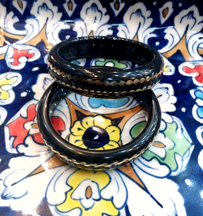 Marble onyx bangles