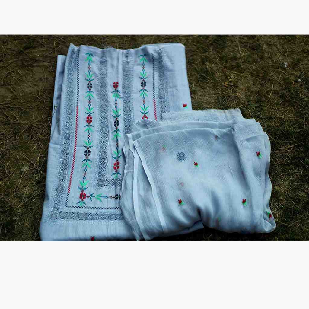 Gray Lawn Dupatta and Shirt