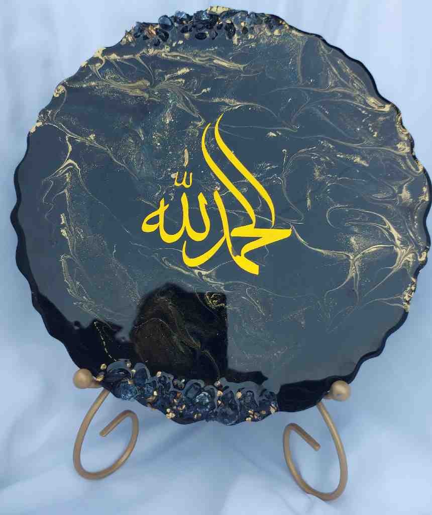 Calligraphy on a Resin Plate