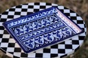 Blue Pottery Fruit Dish
