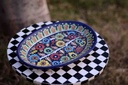 Blue Pottery Fruit Dish