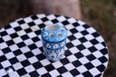 Blue Pottery Pen Holder / Brush Holder