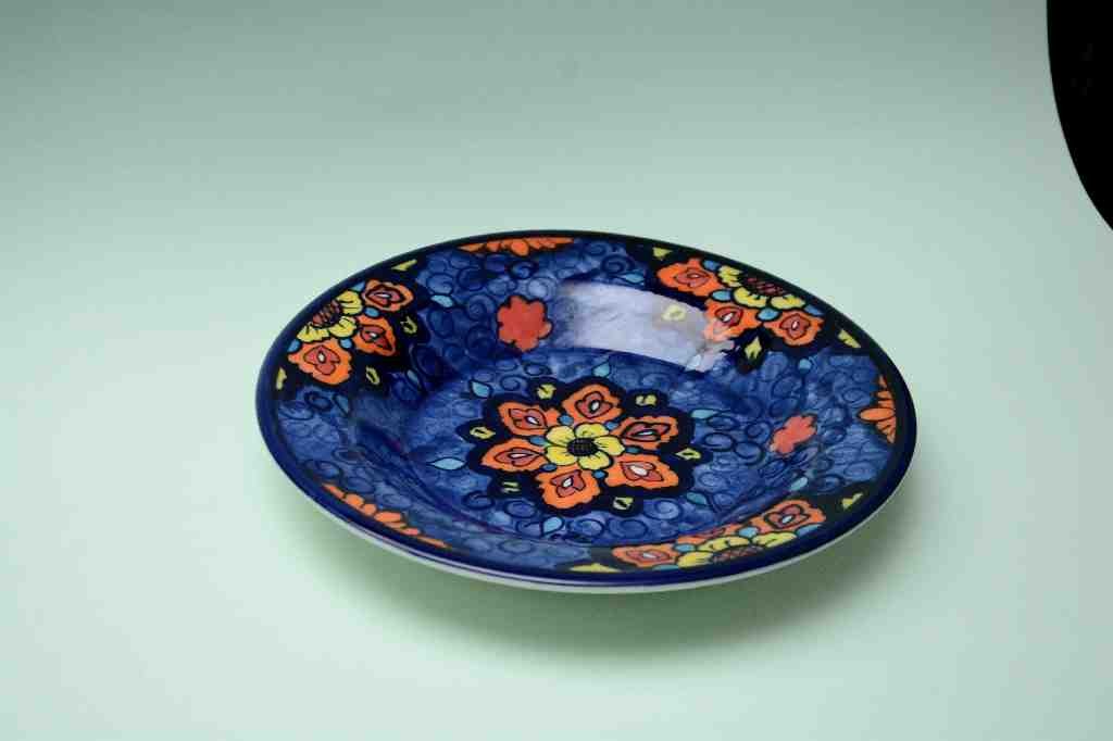 Blue Pottery Dinner Plate