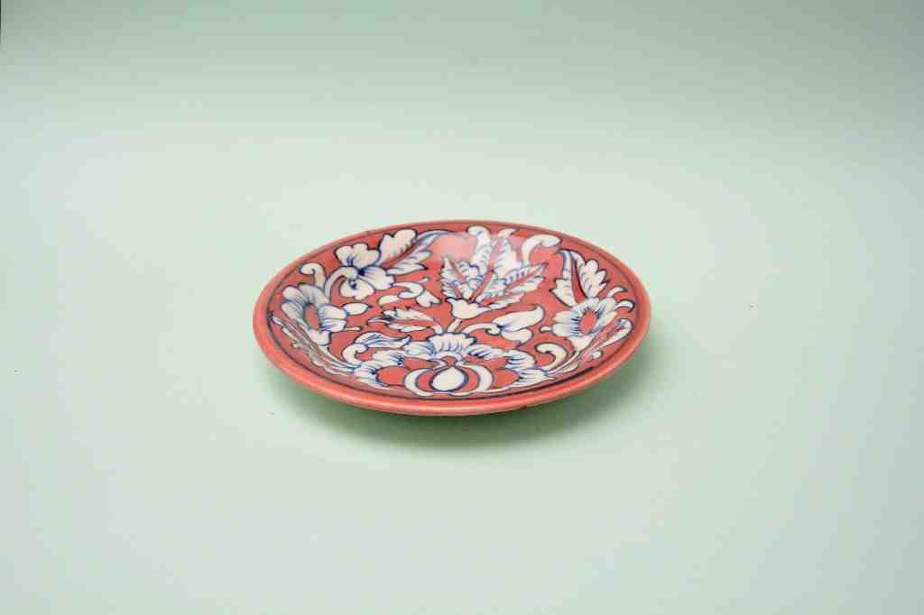 Blue Pottery Saucer Plate