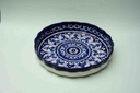 Blue Pottery Apple Dish