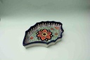 Blue Pottery Apple Dish