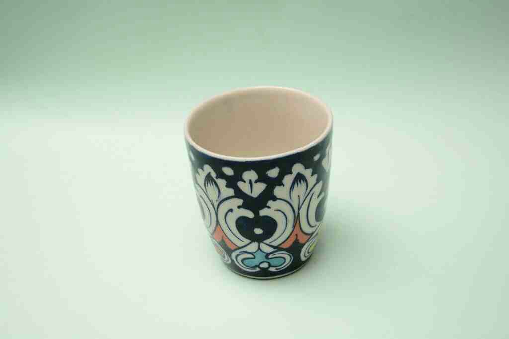 Blue Pottery Glass