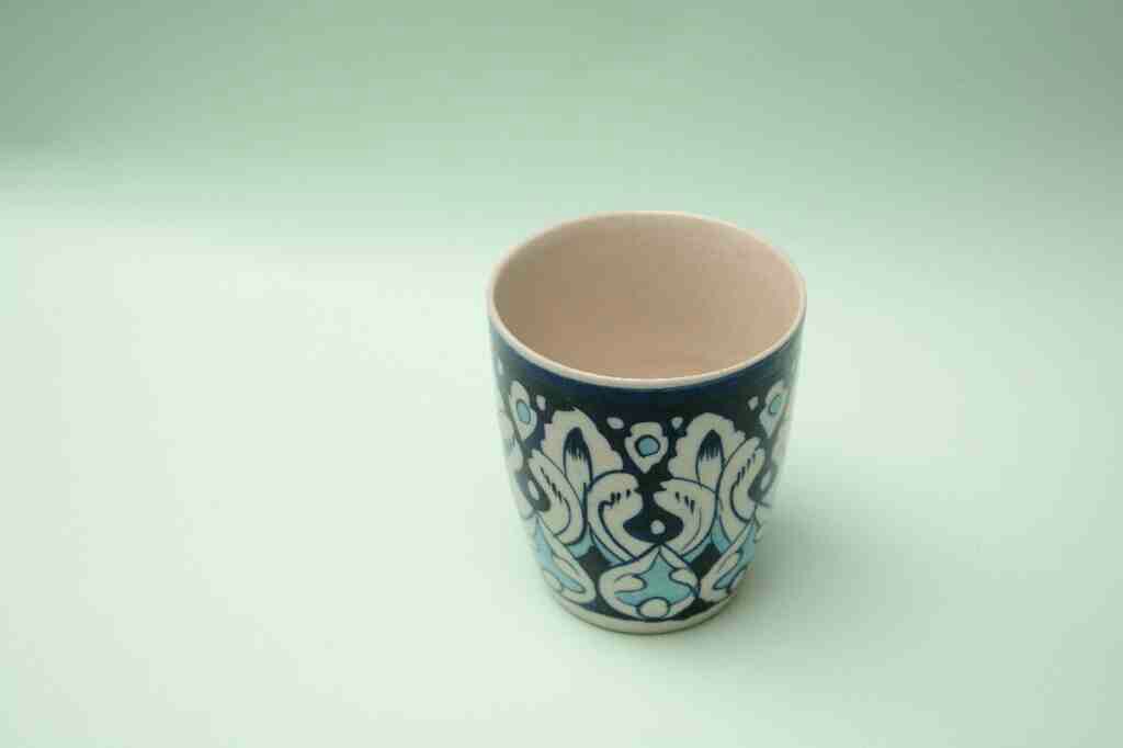 Blue Pottery Glass