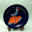 Blue Pottery Decorative Art Plate