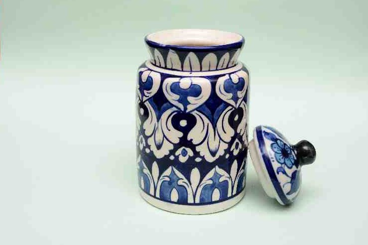 Blue Pottery Jar