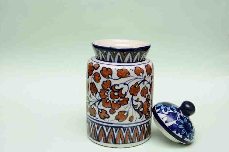 Blue Pottery Jar