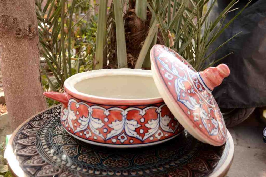 Blue Pottery Handi