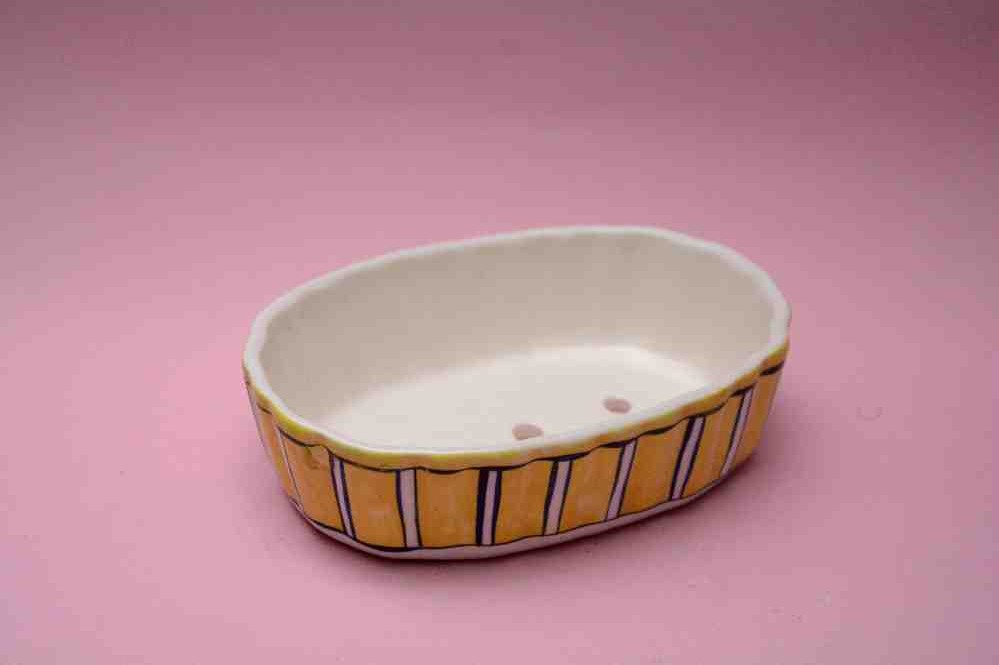 Blue Pottery Soap Dish