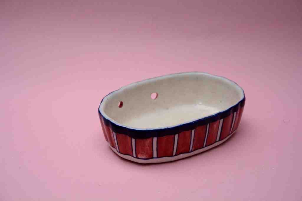 Blue Pottery Soap Dish