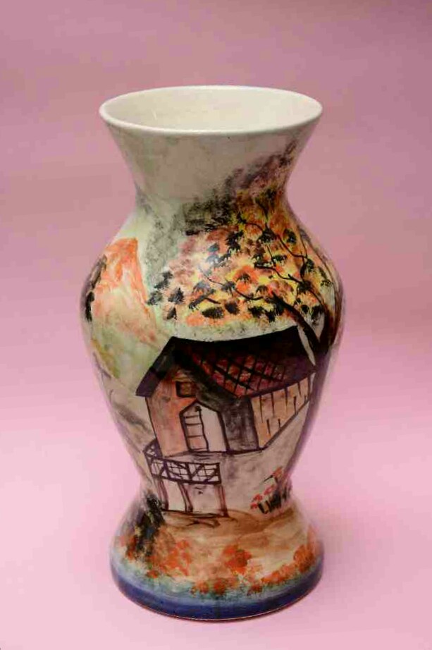 Blue Pottery Flower Vase